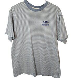 Vintage  Crew Neck Blue Angels striped shirt
